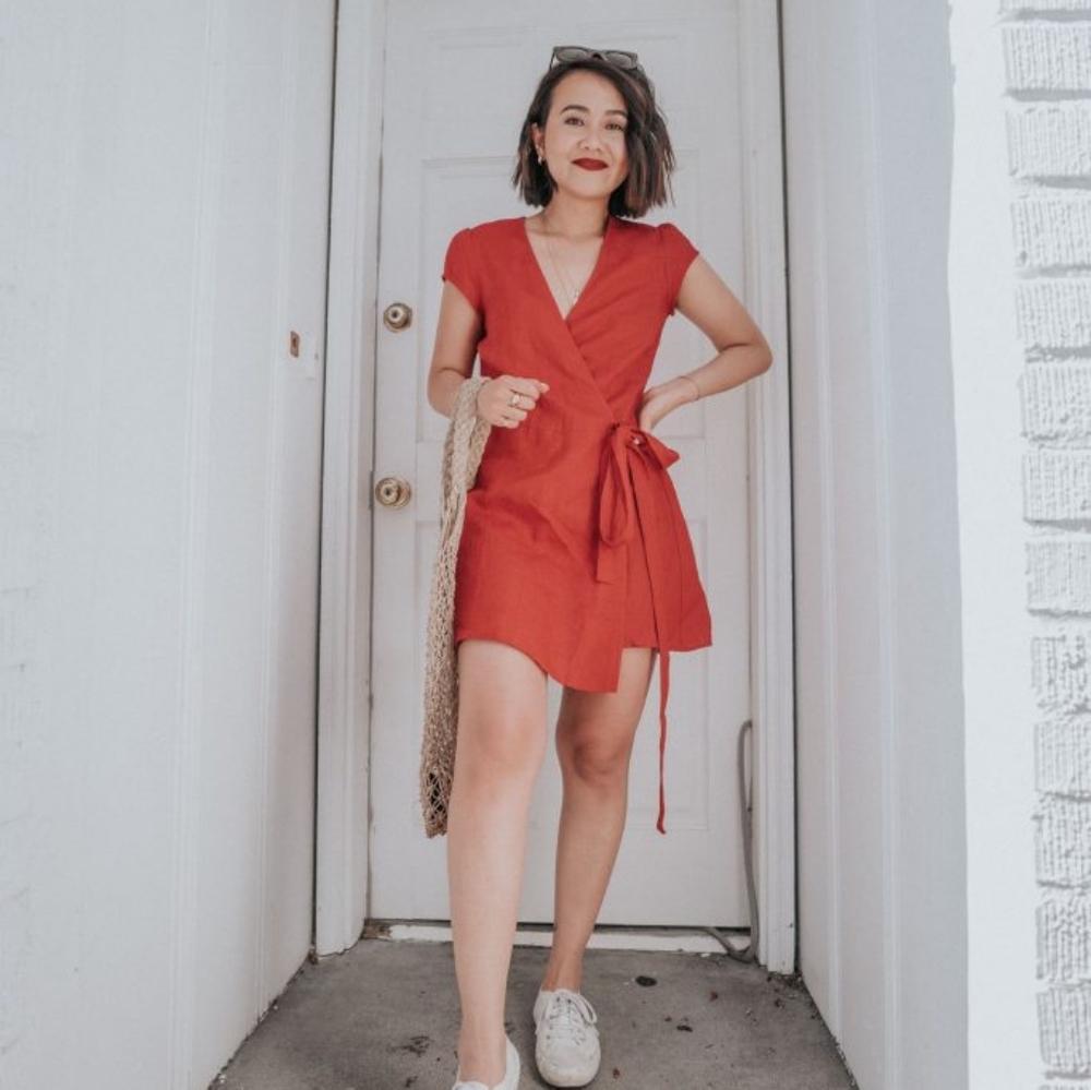 ❤️ Reformation Rodin Red Linen Dress (Medium)